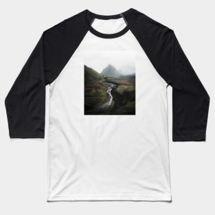 Iceland Mountain Baseball T-Shirt